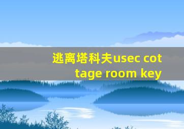 逃离塔科夫usec cottage room key